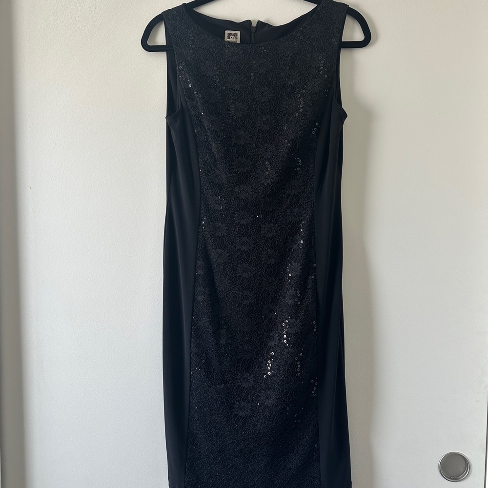 Anne Klein Black Sheath Cocktail Dress